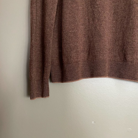 Raffi The Palmer Pullover Wool Sweater Sz XXL Long Sleeve Quarter Zip Mock Neck - Picture 10 of 16